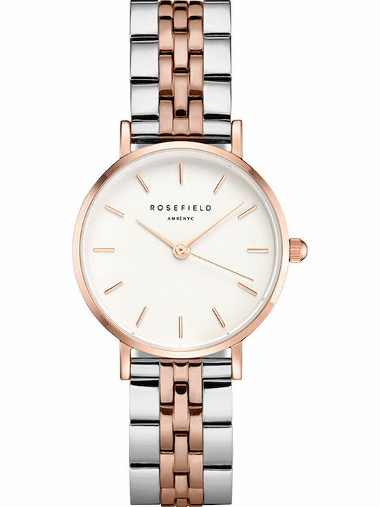Rosefield Small Edit Damen Uhr mit Silber Metallarmband