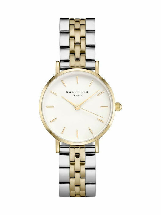 Rosefield Small Edit Women's Watch with Silver Metal Bracelet