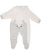 Energiers Baby Bodysuit for Going Out Long-Sleeved Velvet Ecru