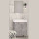 Drop Litos 50 Countertop with Sink & Mirror Glo...