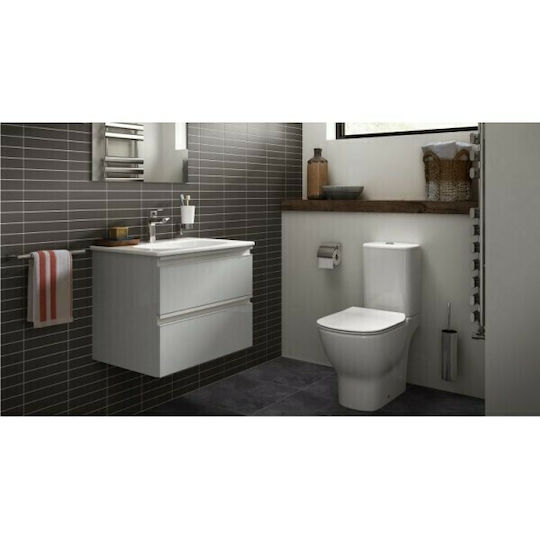 Ideal Standard Tesi II Πάγκος χωρίς Νιπτήρα Γυαλιστερή Λάκα Μ50xΒ36xΥ40cm Λευκός