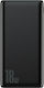 Baseus Bipow Power Bank 10000mAh 18W με 3 Θύρες USB-A και Θύρα USB-C Quick Charge 3.0 Μαύρο