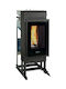 Prity KPW24 Ενεργειακό Τζάκι Pellet Καλοριφέρ 27.9kW Ίσιο με Ανοιγόμενη Πόρτα