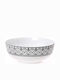 Cryspo Trio Nostro Cereal Serving Bowl Round made of Porcelain White with Diameter 16cm