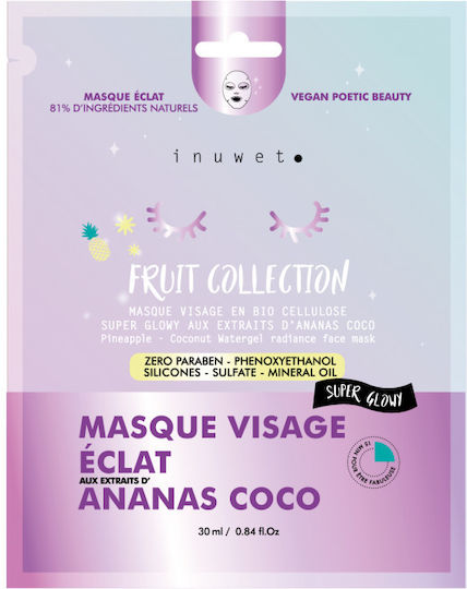 Inuwet Fruit Collection Stoff (Sheet) Maske 30ml