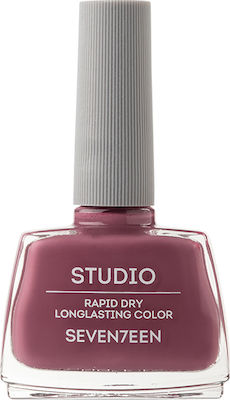 Seventeen Studio Rapid Dry Lasting Color Gloss Βερνίκι Νυχιών Quick Dry Ροζ 113 12ml