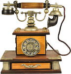 SP Souliotis Vintage Διακοσμητικό Τηλέφωνο Ξύλινο 21x12.5x23.5cm