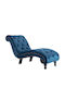 Recliner Chesterfield Catifea Albastru L145xW52xH77buc