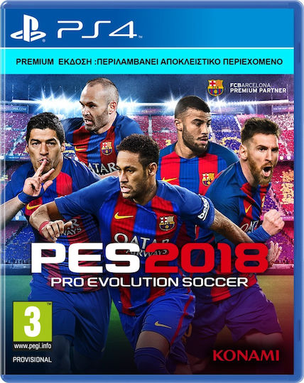 Pro Evolution Soccer 2018 Premium Edition PS4 Game