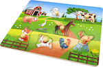 Lemnos Puzzle pentru Copii cu Îmbinări Farm Animals 7buc Remoundo