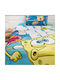 Disney Set Kids Quilt Semi Double with Pillowcase Sponge Bob Purple 170x250cm