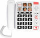 SwissVoice Xtra 1110 Office Corded Phone for Seniors White