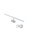 Horoz Electric Kanarya-12 Modern Lumină de Baie cu LED Integrat și Lumină Alb Natural Argintiu 55.5x12x12cm