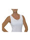 Helios Women's Sleeveless Cotton T-Shirt White 2Pack