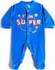 Dreams by Joyce Long-Sleeved Velvet Onesie Blue