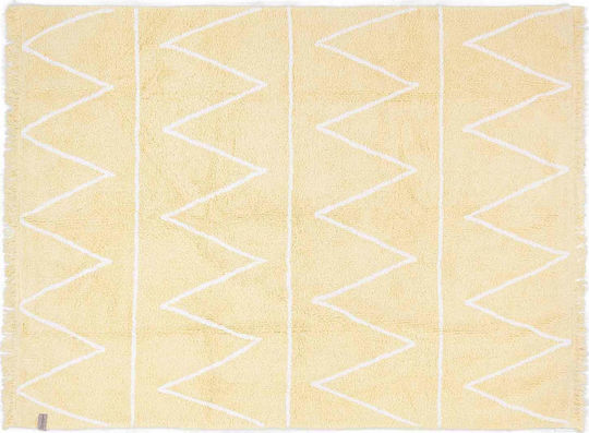 Lorena Canals Hippy Χειροποίητο Παιδικό Χαλί Βαμβακερό Yellow 120x160cm