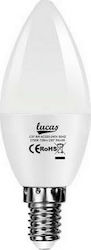 Lucas Λάμπα LED για Ντουί E14 και Σχήμα C37 Θερμό Λευκό 900lm