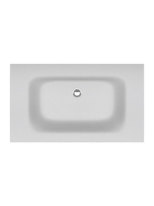 Karag Eloise 80 Undermount Sink Porcelain 80x46x16cm White