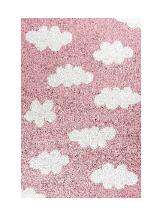 Newplan 8687G Kinder Teppich Wolken Rosa 80x150cm 5-35-PARTY-8687G-080X150