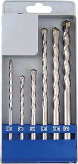 Extol Impact Drills Concrete Set 6 Burghie pentru Materiale de construcție