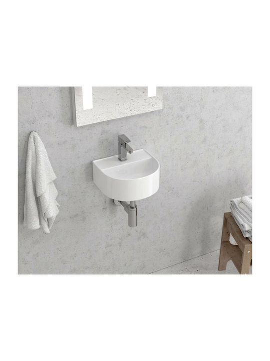 Karag Wall Mounted Wall-mounted / Vessel Sink Porcelain 32x29x13cm White