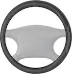 Simoni Racing Car Steering Wheel Cover Trophy Inox with Diameter 37-39cm Leatherette Black