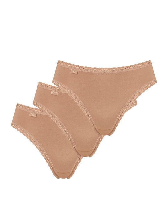 Sloggi 24/7 Tai Slip 3Pack with Lace Beige