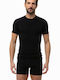 Men's Undershirts Short-sleeved in Black Color 2Pack