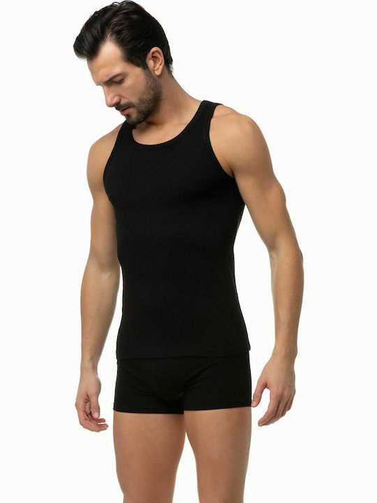 Men's Undershirt Sleeveless in Black Color