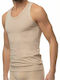 Minerva 90-10140 Men's Sleeveless Undershirt Beige