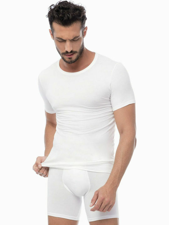 Minerva 90-10635 Men's Undershirt Short-sleeved...