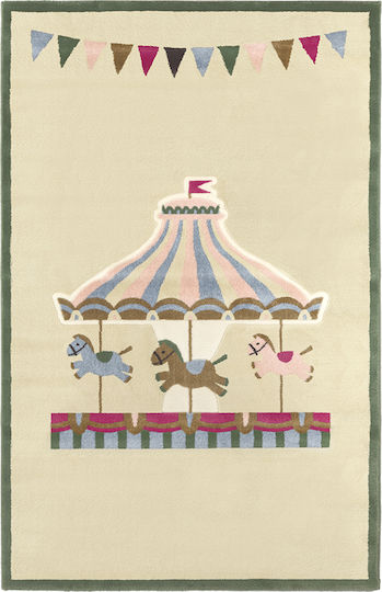 Saint Clair Carousel Παιδικό Χαλί Μπεζ 150x200cm