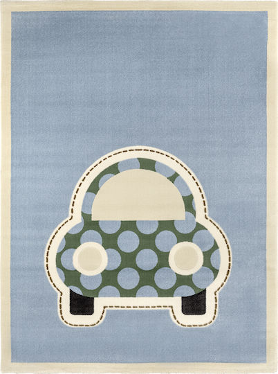 Saint Clair Beatle Kinder Teppich Hellblau 115x175cm