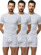 Мъжки Тениски С Къс Ръкав В Бял Цвят 3Pack