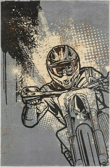 Saint Clair Motocross Kids Rug Gri 115x175cm