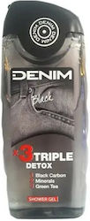 Denim Black Triple Detox Shower Gel for Men 250ml