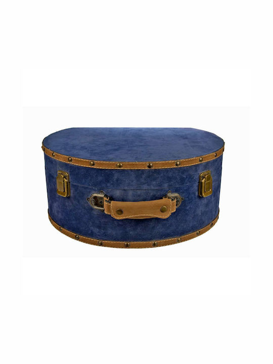 Art et Lumiere Cutie Decorativă Catifea Blue/amber 40x33x16.5cm