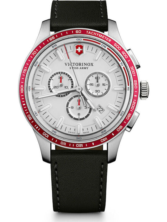 Victorinox Alliance Sport Chronograph Watch Battery with Leather Strap Victorinox Alliance Sport Chronograph Watch Battery with Leather Strap