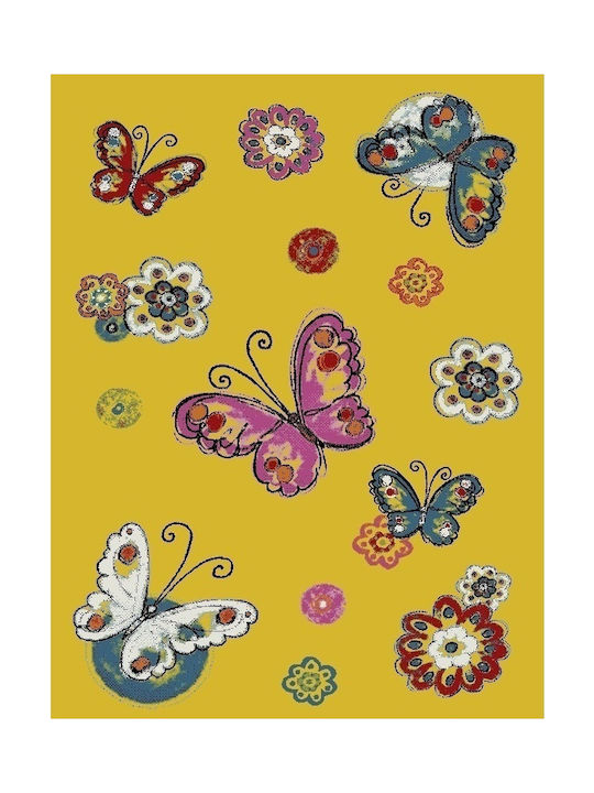 Viopros Kids Synthetic Rug Πεταλούδες Butterflies 160x230cm