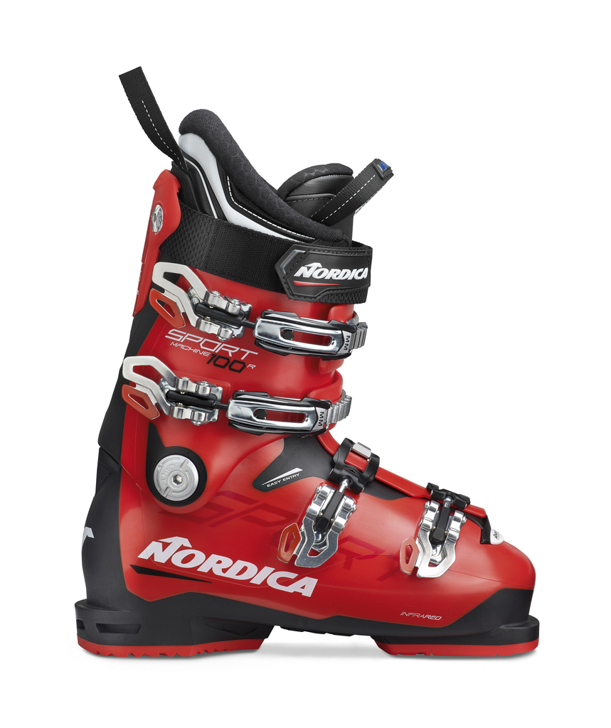 Nordica Sportmachine 100 R Ski Boots Black/Red 050R6001M86