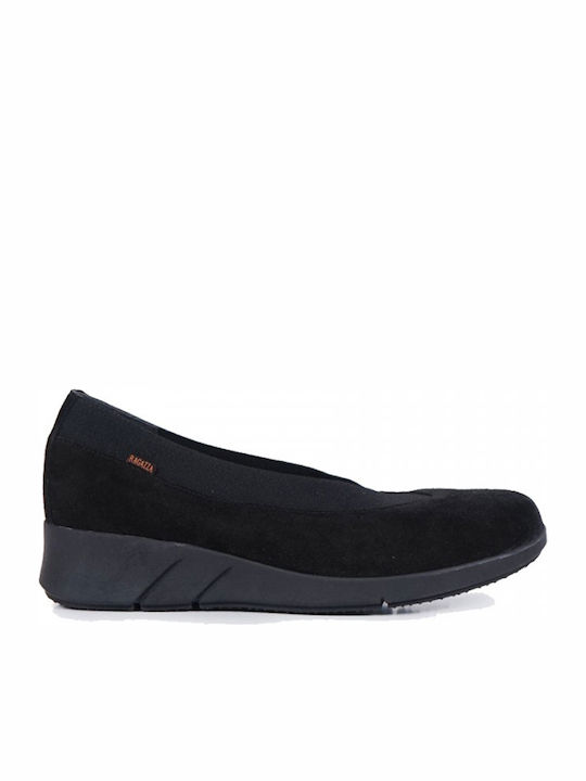 Anatomic Suede Ballerinas Black