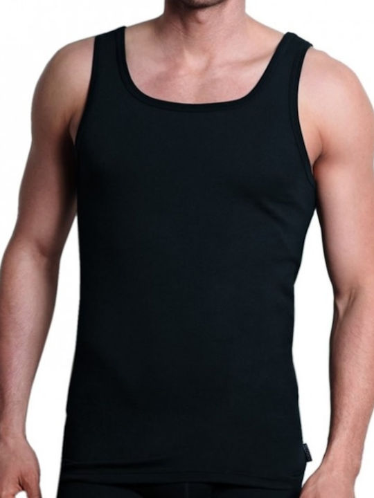 Sporty Sh02 Men's Undershirts Sleeveless in Black Color 2Pack