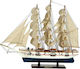 31110 Christmas Boat Sailboat Wooden 50x50cm