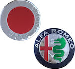 Αυτοκόλλητο Σήμα Alfa Romeo για Καπό Αυτοκινήτου σε Ασημί Χρώμα