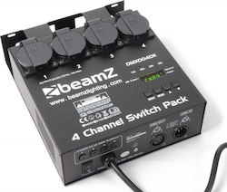 BeamZ Switch Pack II DMX Превключвател за Конзола за Осветление с 4 Контролни Канали / 1 Вход XLR 154.029