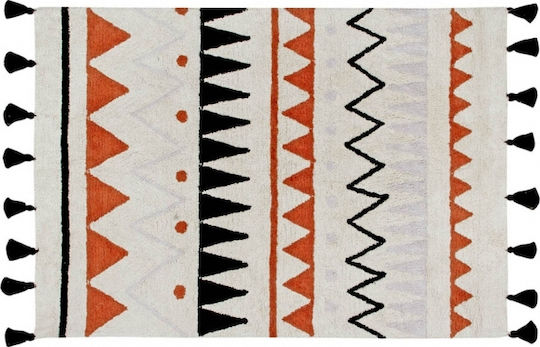 Lorena Canals Azteca Χειροποίητο Παιδικό Χαλί Βαμβακερό Natural Terracota 140x200cm