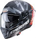 Caberg Drift Evo Storm Full Face Helmet with Pinlock and Sun Visor ECE 22.05 1350gr Matt Black/Red Fluo/Orange Fluo CAB000KRA495