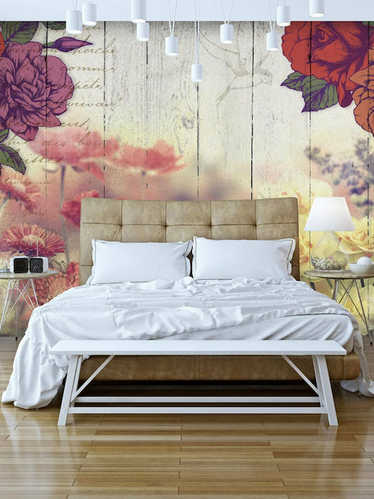 Fototapet de Perete Vintage Flowers 100x70 Tesatura L100xW100cm