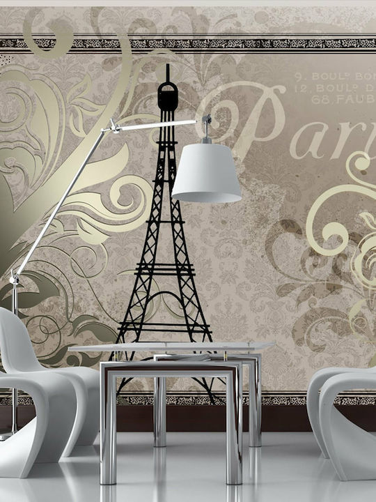 Fototapet de Perete Vintage Paris Gold 150x105 Tesatura L150xW105cm