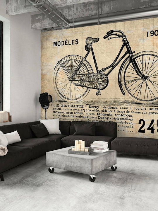 Fototapet de Perete Old School Bicycle 350x245 Tesatura